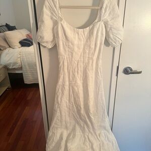 REFORMATION Belgium style white dress